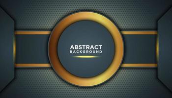 Dark Abstract Background with Circle Layers vector