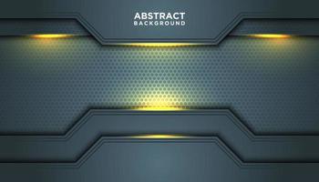 Grey Abstract Background with Geometric Border Layers vector