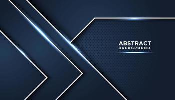 Dark Blue Abstract Background with Geometric Glowing Layers vector