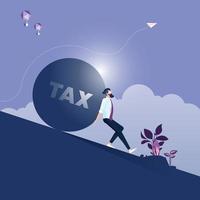 Business Tax Burden Concept  vector
