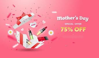 Mother's Day Surprise Box Design vector