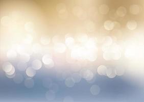 Blue and Gold Bokeh Lights Background vector