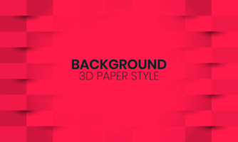 Red Background with Paper Cut Style vector