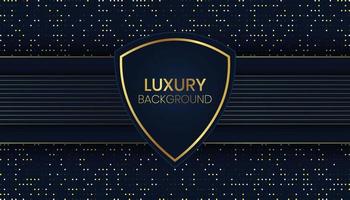 Luxurious Dark Background With Gold Glitter vector