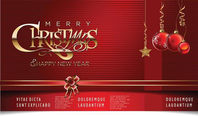 Modern Red Design Christmas Design 