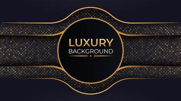 Luxury Background with Circle Frame and Gold Dots vector