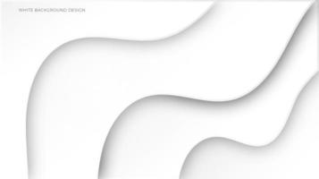 White Abstract Curved Shape Background vector