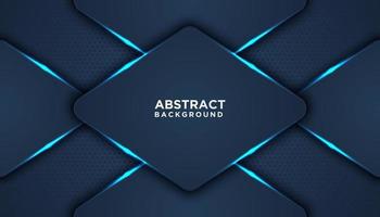 Blue Glowing Overlapping Diamonds Background  vector