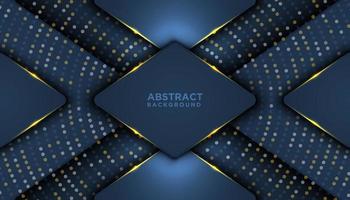 Overlapping Geometric 3d Shapes Luxury Background vector