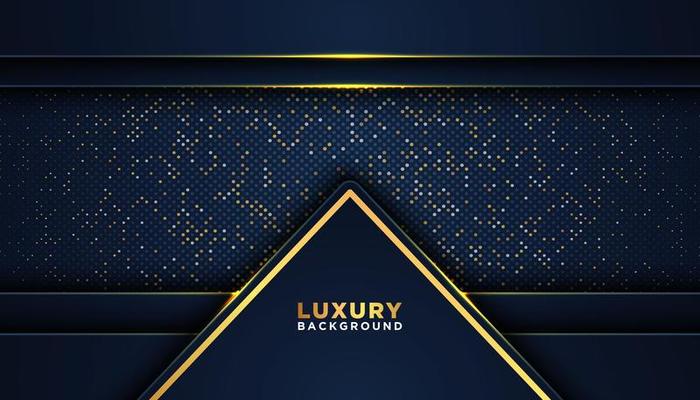 Dark Dark Luxury Frame with Gold Dots