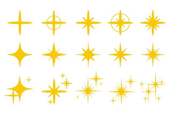 Golden yellow light sparkling