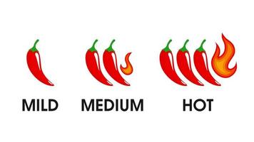 Hot and spicy icon vector