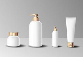 Set of Realistic cosmetic bottle
