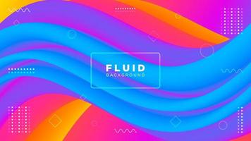 Abstract Colorful Modern Fluid Background vector