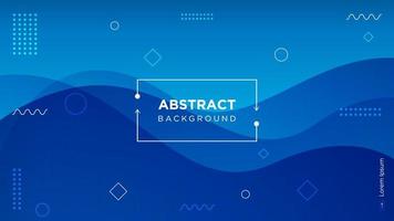 Modern Blue Abstract Wavy Background vector