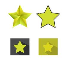 Set Of Star Icons vector