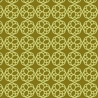 Lime Retro Green Interlocking Shapes Pattern  vector