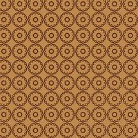 Light Brown Round Abstract Shapes Pattern  vector