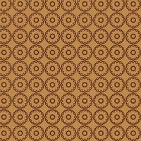 Light Brown Round Abstract Shapes Pattern  vector