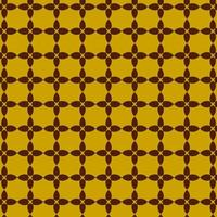 Brown and Yellow Retro Geometric Shape Pattern  vector