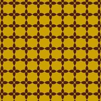 Brown and Yellow Retro Geometric Shape Pattern  vector