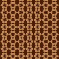 Brown Abstract Circle and Star Seamless Retro Pattern vector