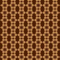 Brown Abstract Circle and Star Seamless Retro Pattern vector