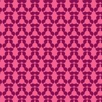 Bright Pink Interlocking Geometric Shapes Pattern  vector