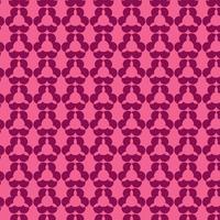 Bright Pink Interlocking Geometric Shapes Pattern  vector