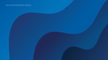 Blue Abstract Curved Shape Design vector