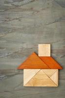 abstract tangram house photo