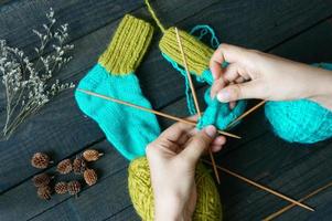socks, stockings, winter, knit, handmade photo