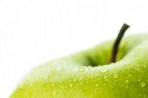 Green apple close up