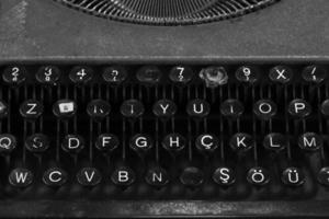 máquina de escribir de cerca foto