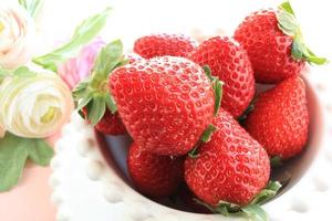 close up Japanese strawberry