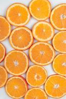 background of  bright orange slices