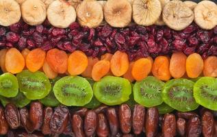 Dried fruits close up photo