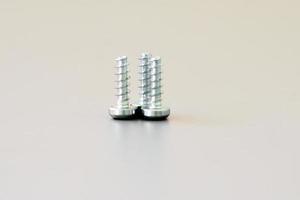 Three screws close up