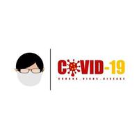 Covid-19 Corona Virus Disease Font Style vector