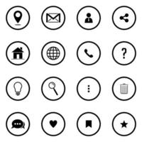 Set of Web Icons For Business, Finance and Communication vector