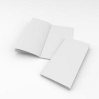 two blank brochures composition photo