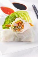 Spring Rolls with Sweet Sour Souce