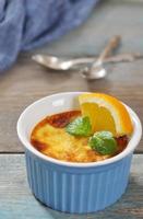 The creme brulee with orange