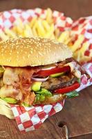 Burger And Fries photo