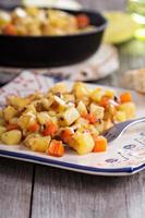 Apple and root vegetable hash