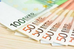 Money, Euro currency (EUR) banknotes