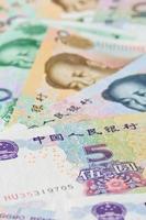 chinese Yuan bank notes (renminbi), for money concepts photo