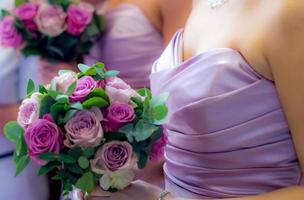 Bridesmaids and Bouquets photo