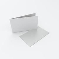 blank leaflets or greeting cards photo