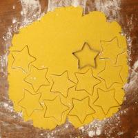 Process of making homemade Christmas cookies photo